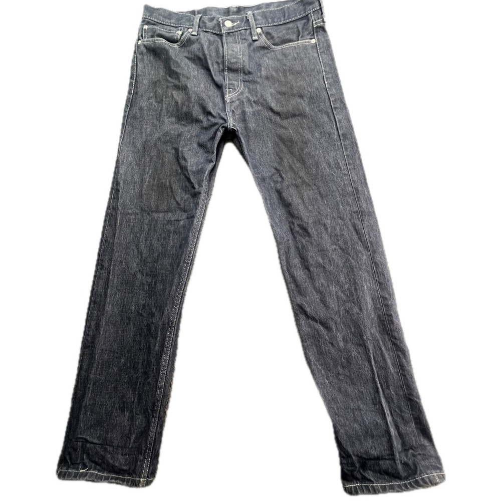 Levi Strauss & Co 562 Mens Jeans Dark‎ Wash Button Fly Straight Leg 32x32
